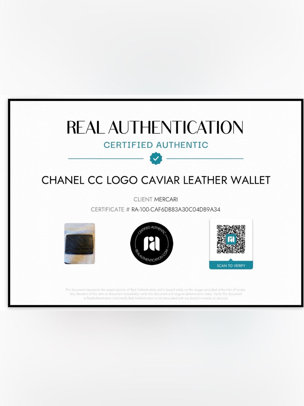 CHANEL Black CC Logo Wallet in Caviar Leather - Picture 11 of 11